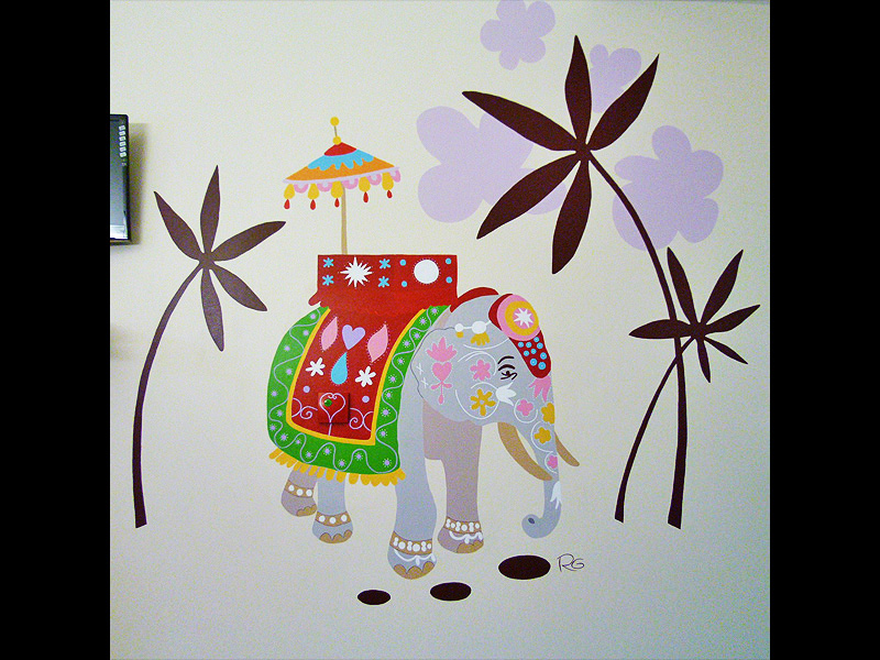 FRESQUE-asie-elephant-fleur-lotus-yoga-enfant-toulouse-hopital-décoration-2