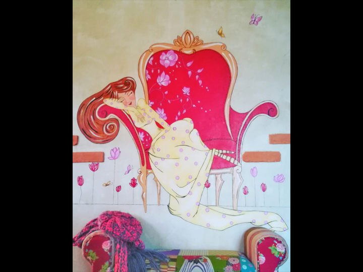 Peinture Murale « My saturday chair »
