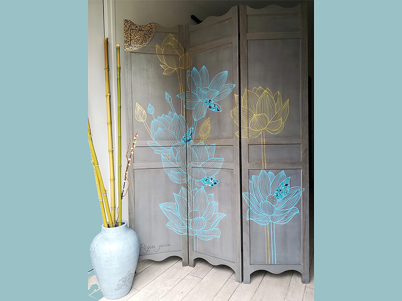 PARAVENT_FRESQUE_DECO_LOTUS_1